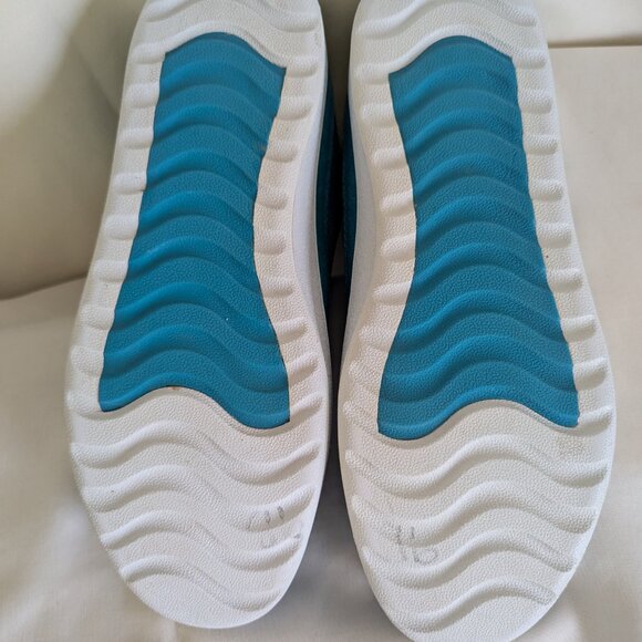 ALLBIRDS  WOMENS CANVAS PACERS SNEAKERS - SZ 8 - LACE UP THRIVE TEAL BLUE - Picture 8 of 10